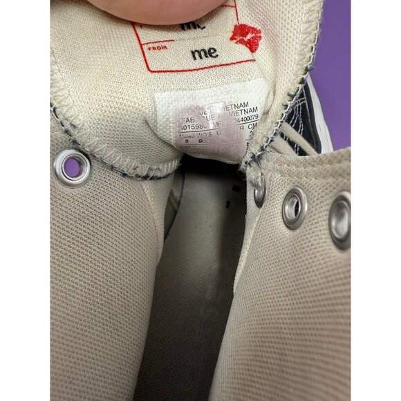 Converse Run Star Hike HI Love Sneakers Womens 9.5 Black A01598C - Picture 5 of 8